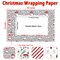 Cuitpan White Christmas Wrapping Paper Bundle for Kids Adults - Reindeer, Stripes, Woodlands, Snowflake, Red Truck Winter Scene Designs - 28 x 40 Inches, 6 Jumbo Sheets, Recycled